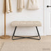 Bank met knoopverstelling Crèmekleurig 80 x 40 x 46 cm Stof