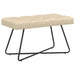 Bank met knoopverstelling Crèmekleurig 80 x 40 x 46 cm Stof