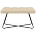 Bank met knoopverstelling Crèmekleurig 80 x 40 x 46 cm Stof