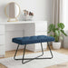 Bank met knoopverstelling Blauw 80 x 40 x 46 cm Stof