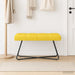 Bank met knoopverstelling Lichtgeel 80 x 40 x 46 cm Stof