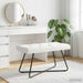 Bank met knoopverstelling Wit 80 x 40 x 46 cm Stof