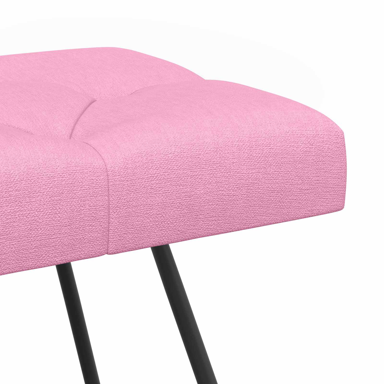 Bank met knoopverstelling Roze 80 x 40 x 46 cm Stof
