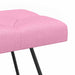 Bank met knoopverstelling Roze 80 x 40 x 46 cm Stof