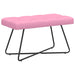 Bank met knoopverstelling Roze 80 x 40 x 46 cm Stof