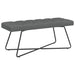 Bank met knoopverstelling Donkergrijs 110 x 40 x 46 cm Stof