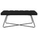 Bank met knoopverstelling Zwart 110 x 40 x 46 cm Stof