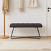 Bank met knoopverstelling Donkerbruin 110 x 40 x 46 cm Stof