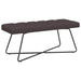 Bank met knoopverstelling Donkerbruin 110 x 40 x 46 cm Stof