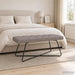 Bank met knoopverstelling Taupe 110 x 40 x 46 cm Stof