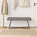 Bank met knoopverstelling Taupe 110 x 40 x 46 cm Stof