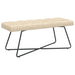 Bank met knoopverstelling Crèmekleurig 110 x 40 x 46 cm Stof