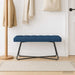 Bank met knoopverstelling Blauw 110 x 40 x 46 cm Stof