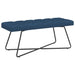 Bank met knoopverstelling Blauw 110 x 40 x 46 cm Stof