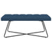 Bank met knoopverstelling Blauw 110 x 40 x 46 cm Stof