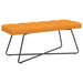 Bank met knoopverstelling Donkergeel 110 x 40 x 46 cm Stof