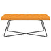 Bank met knoopverstelling Donkergeel 110 x 40 x 46 cm Stof