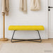 Bank met knoopverstelling Lichtgeel 110 x 40 x 46 cm Stof