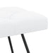 Bank met knoopverstelling Wit 110 x 40 x 46 cm Stof