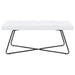 Bank met knoopverstelling Wit 110 x 40 x 46 cm Stof