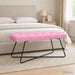 Bank met knoopverstelling Roze 110 x 40 x 46 cm Stof