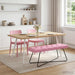 Bank met knoopverstelling Roze 110 x 40 x 46 cm Stof