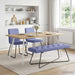 Bank met knoopverstelling Jeans Blauw 110 x 40 x 46 cm Stof