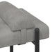 Knop-gestept Bankje met Kussens Lichtgrijs 110 x 40 x 46 cm