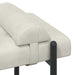 Knop-gestept Bankje met Kussens Crèmekleurig 110 x 40 x 46 cm
