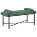 Knop-gestept Bankje met Kussens Zeegroen 110 x 40 x 46 cm