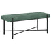 Knop-gestept Bankje met Kussens Zeegroen 110 x 40 x 46 cm