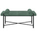Knop-gestept Bankje met Kussens Zeegroen 110 x 40 x 46 cm