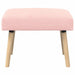 Bank Effen Roze 60 x 40 x 45 cm Bouclé