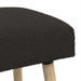 Bank Effen Zwart 60 x 40 x 45 cm Bouclé