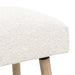 Bank Effen Crèmekleurig 80 x 40 x 46 cm Bouclé