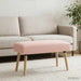 Bank Effen Roze 80 x 40 x 46 cm Bouclé