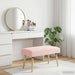 Bank Effen Roze 80 x 40 x 46 cm Bouclé