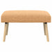 Bank Effen Beige 80 x 40 x 46 cm Bouclé