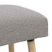 Bank Effen Lichtgrijs 110 x 40 x 46 cm Bouclé