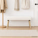 Bank Effen Crèmekleurig 110 x 40 x 46 cm Bouclé