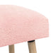 Bank Effen Roze 110 x 40 x 46 cm Bouclé