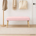 Bank Effen Roze 110 x 40 x 46 cm Bouclé