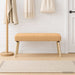 Bank Effen Beige 110 x 40 x 46 cm Bouclé