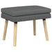 Dubbel Laagige Bank Donkergrijs 60 x 40 x 46 cm Stof