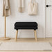Dubbel Laagige Bank Zwart 60 x 40 x 46 cm Stof