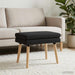 Dubbel Laagige Bank Zwart 60 x 40 x 46 cm Stof