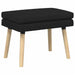 Dubbel Laagige Bank Zwart 60 x 40 x 46 cm Stof