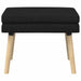 Dubbel Laagige Bank Zwart 60 x 40 x 46 cm Stof