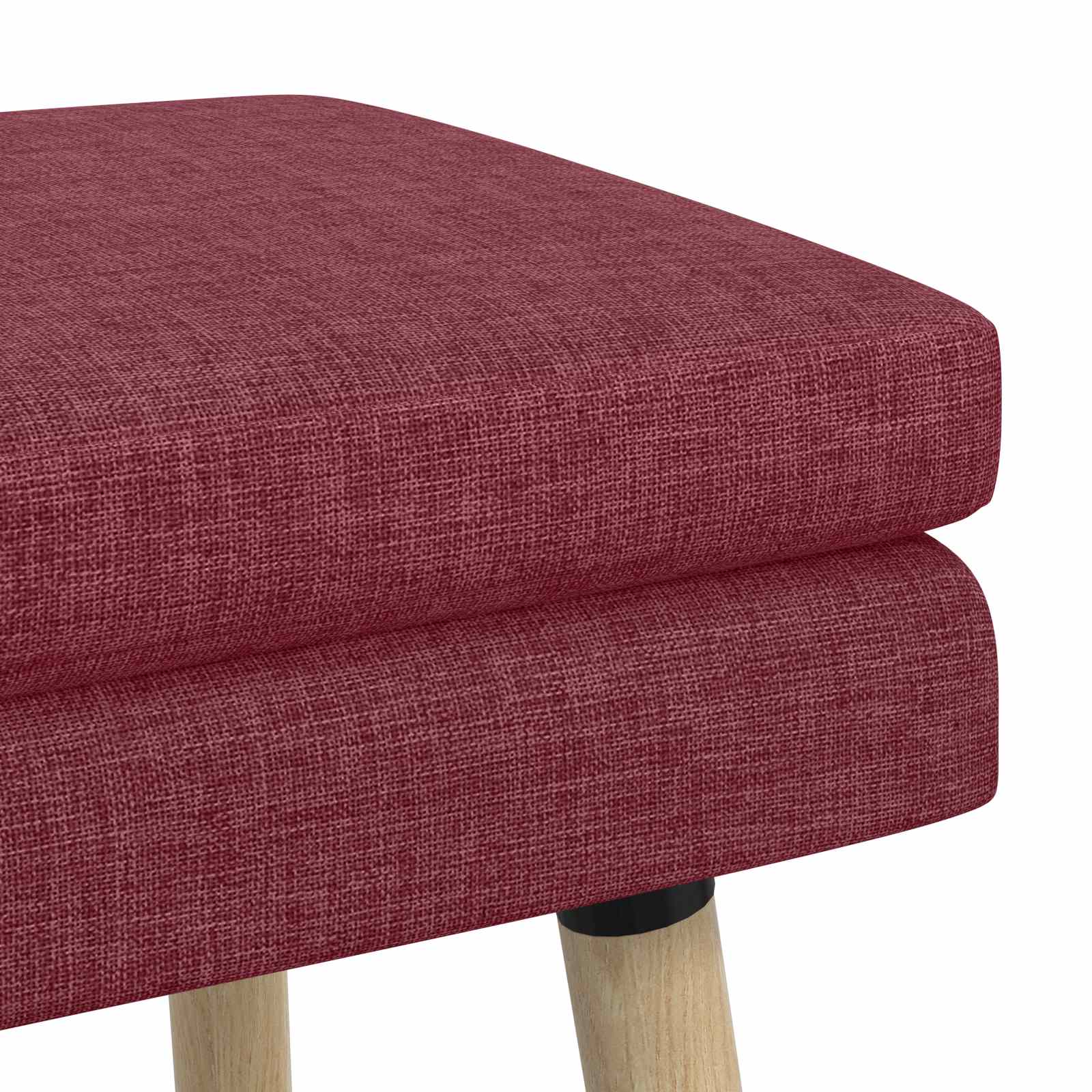 Dubbel Laagige Bank Wijnrood 60 x 40 x 46 cm Stof