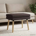 Dubbel Laagige Bank Donkerbruin 60 x 40 x 46 cm Stof